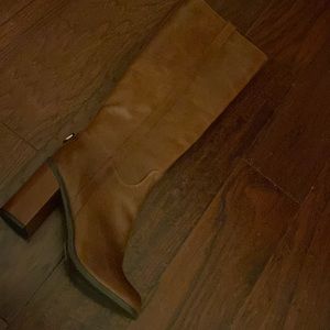 Womens Aldo Chestnut Color Faux Leather BootSize 8. Never worn.